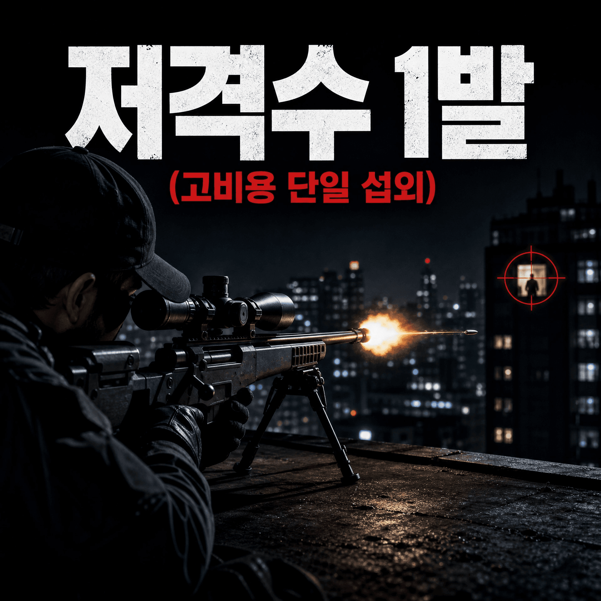 저격수 1발 — 고비용 단일 섭외